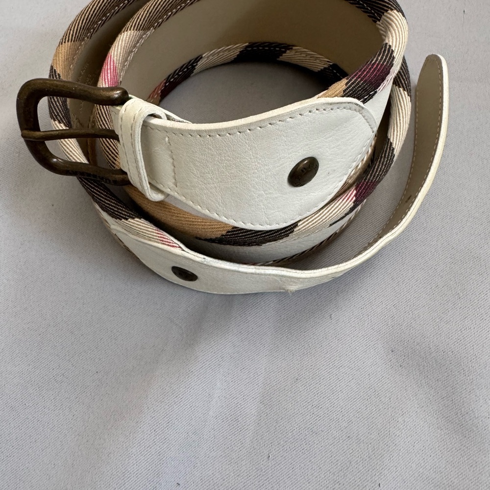 Burberry London Nova Check Canvas & Leather Belt – Size 36/90 – Made in Italy - Picture 2 of 10